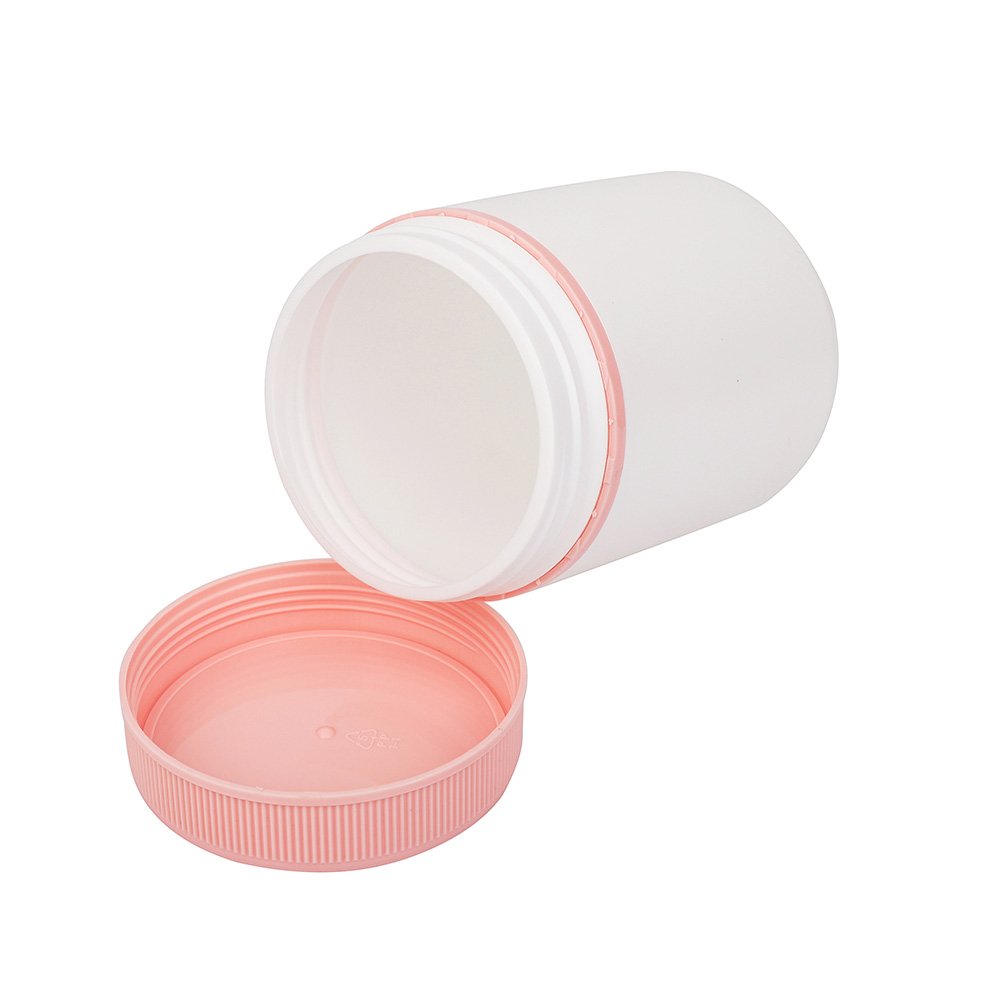Wholesale Cute Lady Wet Wipes Plastic Bucket Medicine Jar With Pink Lid