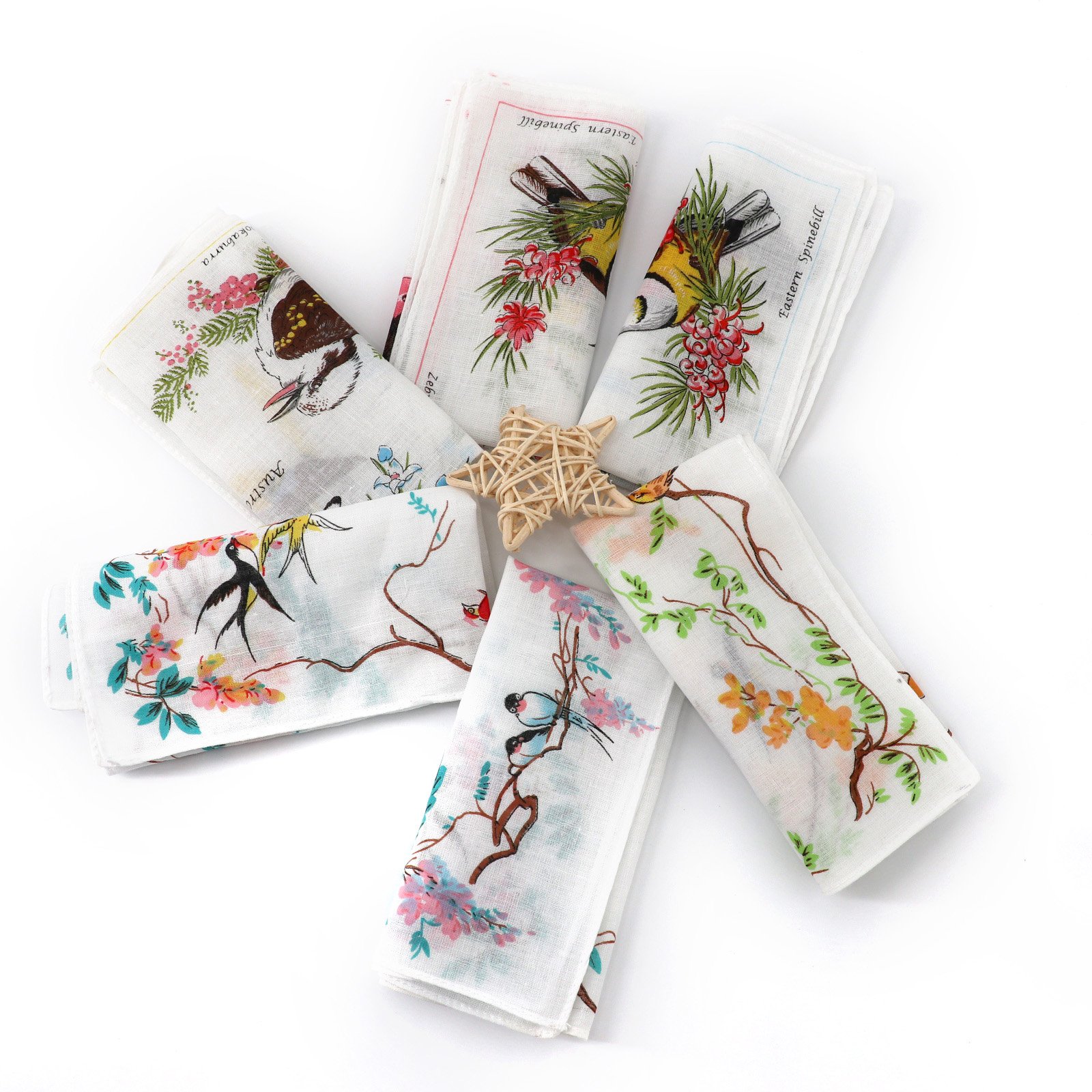 Top Quality 100% Cotton Flower Printed Handkerchief