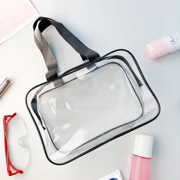 Large Capacity Travel Toiletries Bags Custom Logo Pvc Beauty Swimming Beach Travel Dry Wet Separation