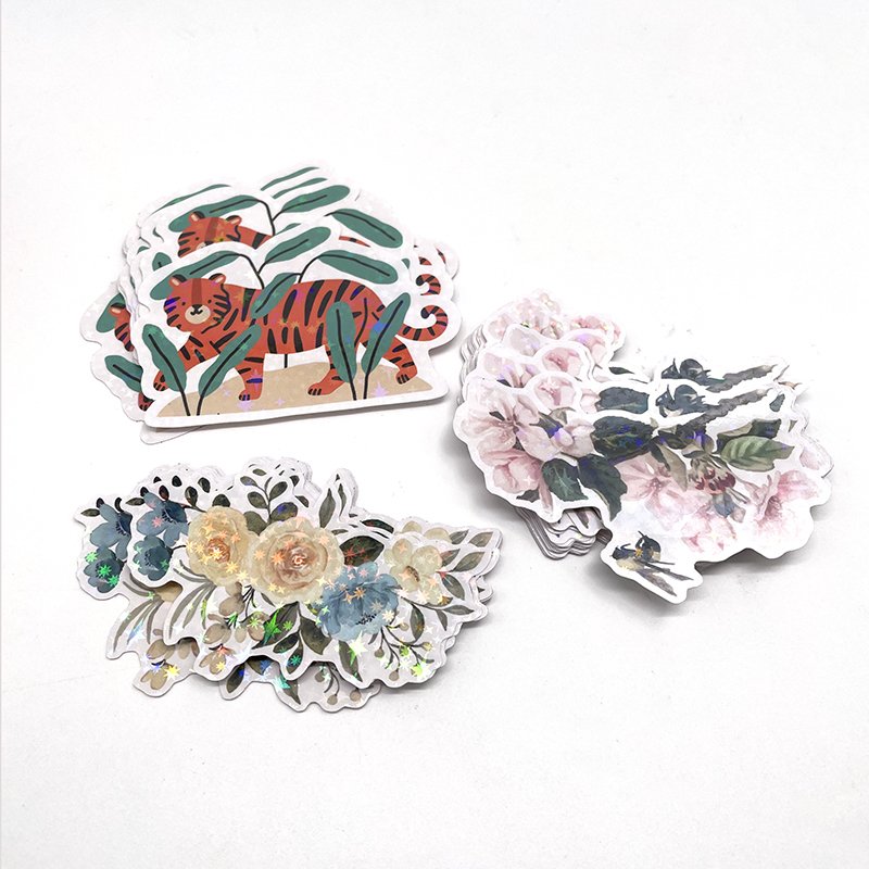 Printed Brand Logo Custom Die Cut Adhesive Paper Stickers