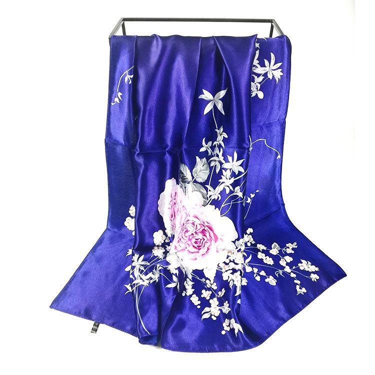 Large Square Silk Satin Scarf Head Neck Scarf Foulard fashion Women's Hair Tie Soft Wrap Handkerchief