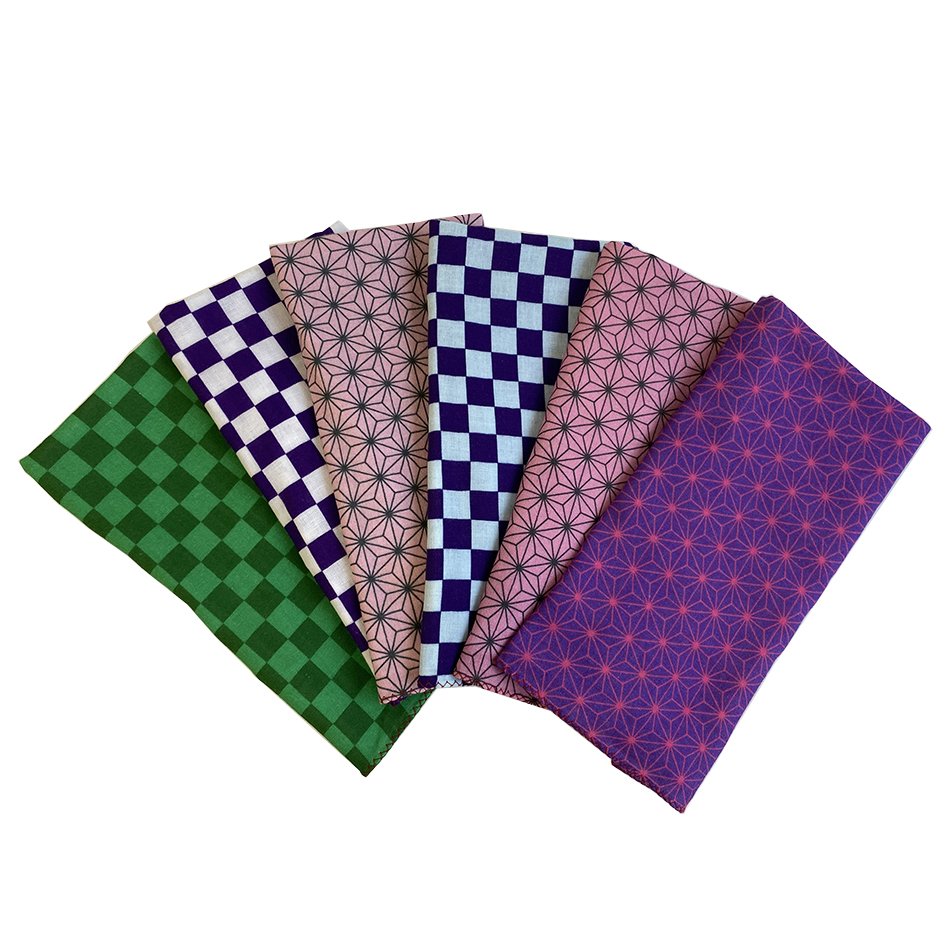 Japan highly permeable gauze fabric big printed men handkerchief