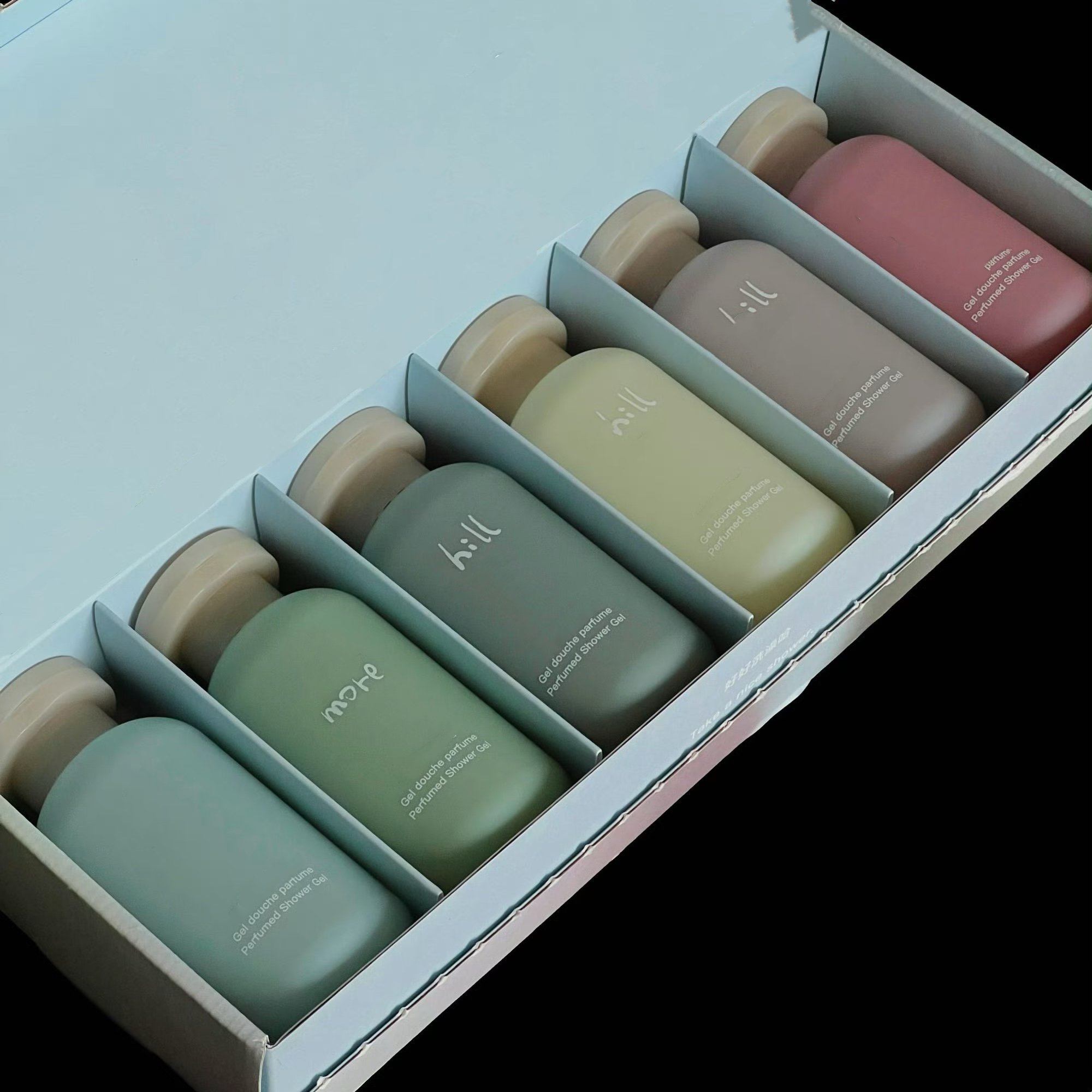 200ml 300ml Environment-friendly Hdpe PS AS Shampoo Foam Bottle Colorful Round Screw Cap Clamshell Bottle Plastic Packaging