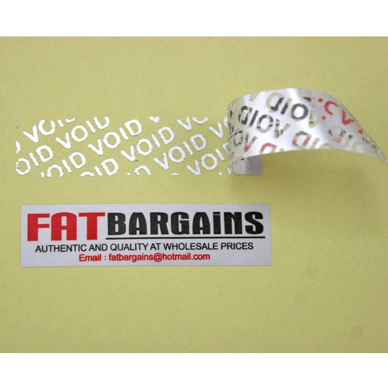 Manufactory Direct Printing Gold Foil Vinyl Labels Packaging Tamper Proof Warranty VOID Adhesive Stickers Supplier