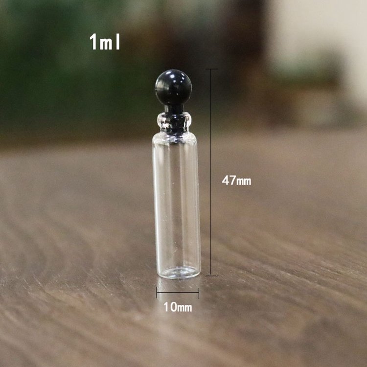 Disposable 1ml/2ml/3ml/5ml Essence Liquid Bottle Press Spray Refill Perfume Bottle Horsetail Cork Bottled With Water