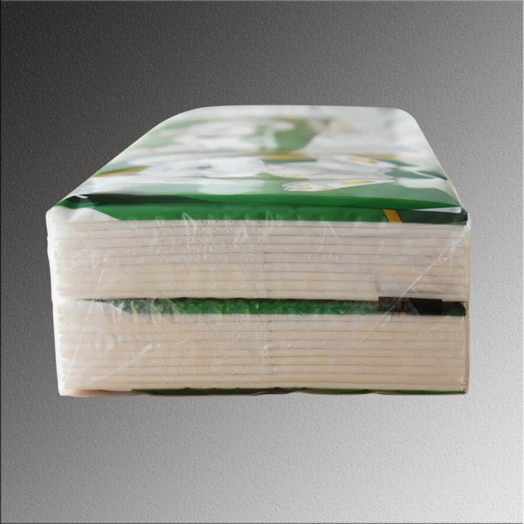 Mini advertising custom logo pocket tissue 21CM*21CM fragrances free pocket tissue 3PLY 4PL facial tissue pocket pack
