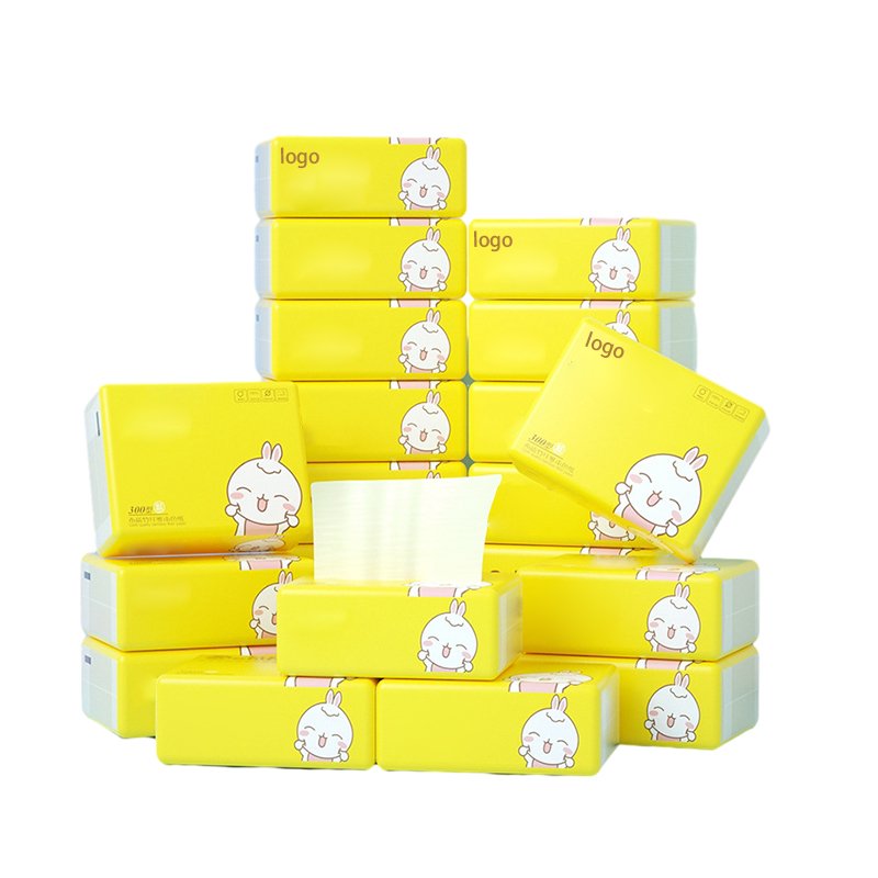 Hot Sale Facial Tissue White Comfortable Soft Touch Skin Friendly 4 Ply Customized Printed Handkerchief Facial Paper Tissue
