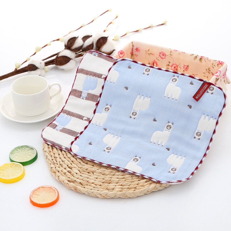 Wholesale gift packing cotton Baby towels cotton newborn Baby Face Cloth Handkerchief Towel