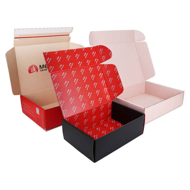 Eco Friendly Design custom logo Luxury foldable Printing Shipping Mailer Gift Box Corrugated Boxes packaging for clothing
