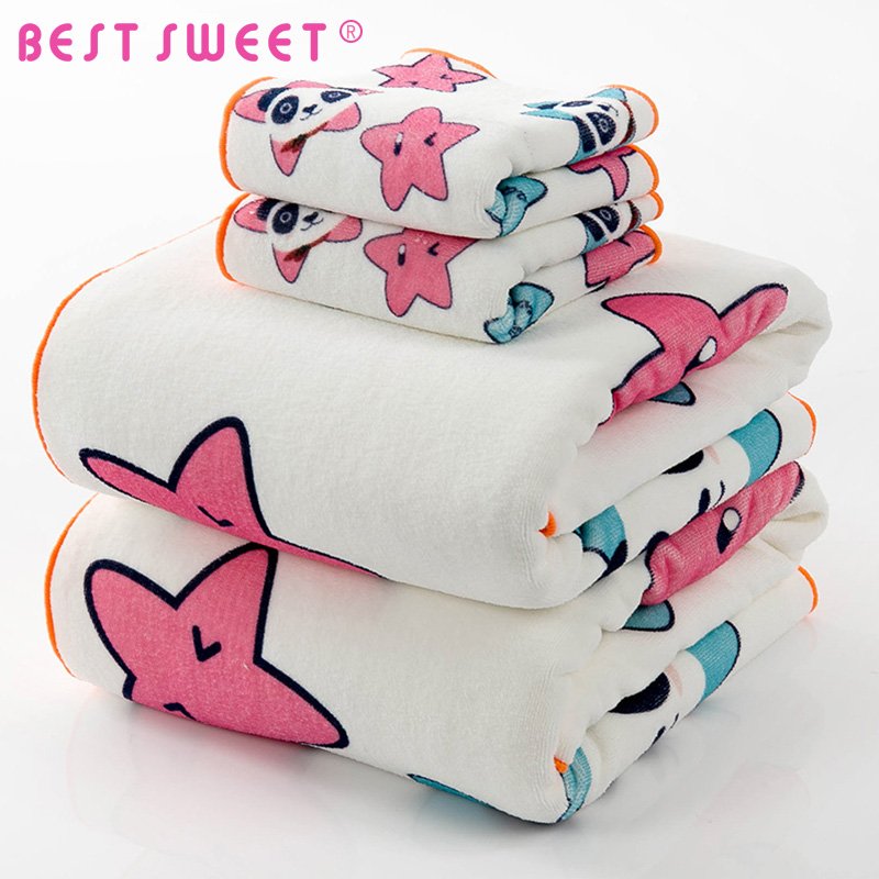 cartoon 100 cotton white handkerchief for baby