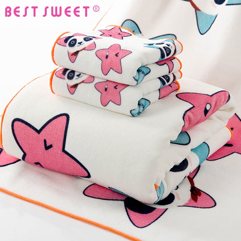 cartoon 100 cotton white handkerchief for baby