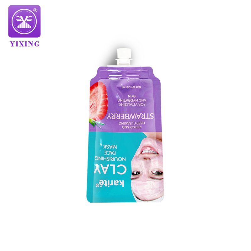 Customized packaging cosmetics Facial mask bag Spouts pouches sample packaging cosmetics