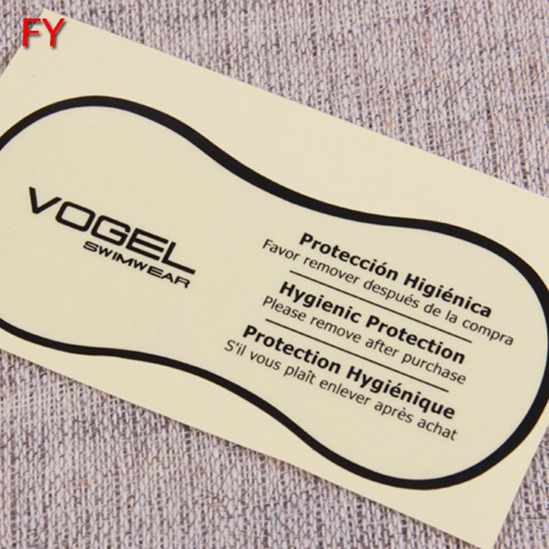 Custom Stickers Hygienic Liners Liner For removable vinyl sticker for print Label Transparent Swimwear Hygiene Sticker