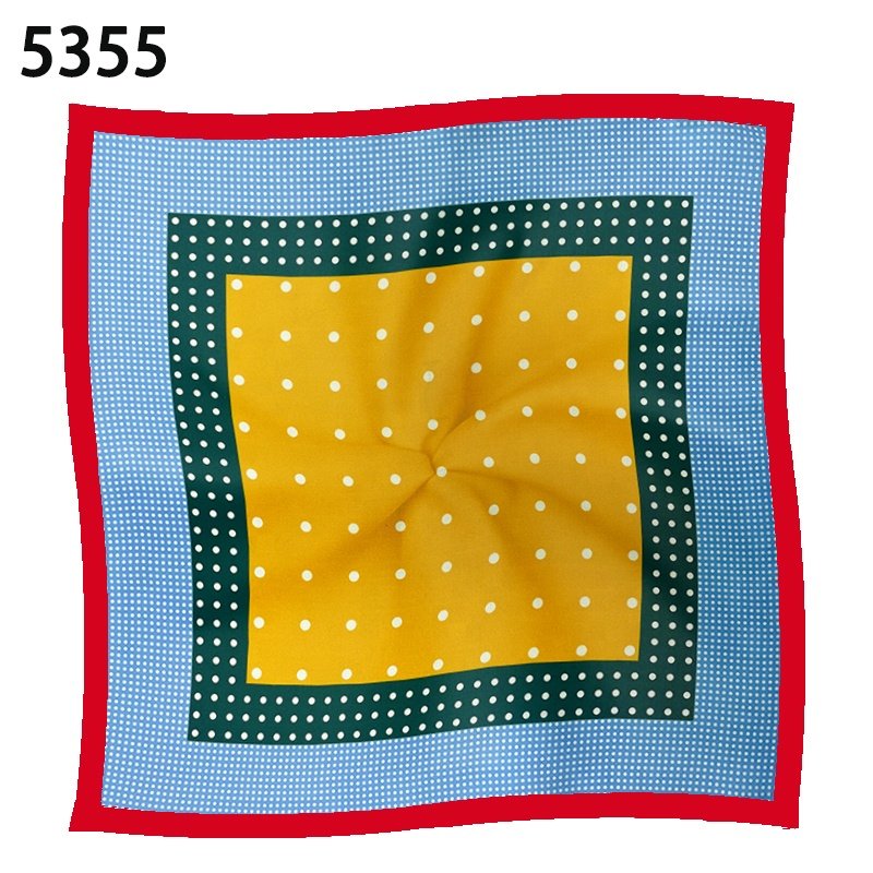 Wholesale high quality men's pocket square handkerchief ready to ship sublimation printable satin polyester pocket square