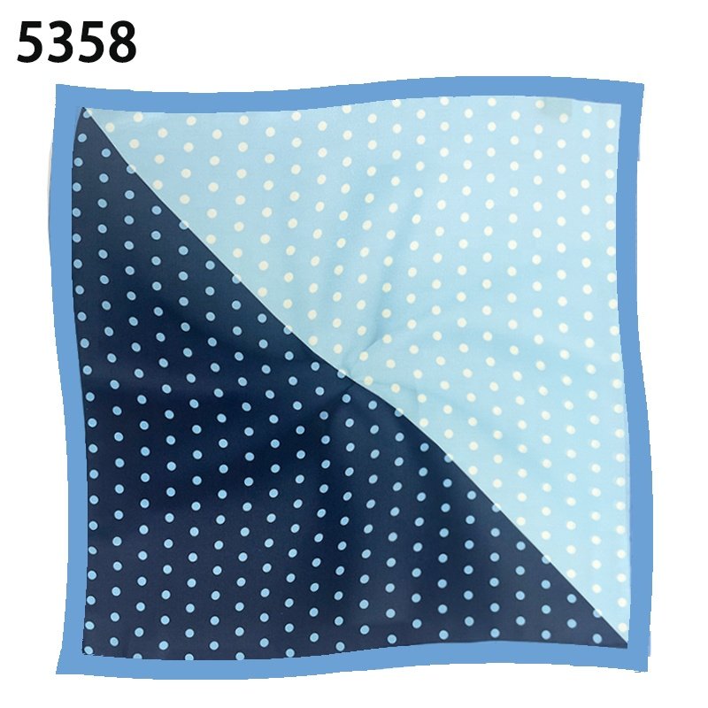 Wholesale high quality men's pocket square handkerchief ready to ship sublimation printable satin polyester pocket square