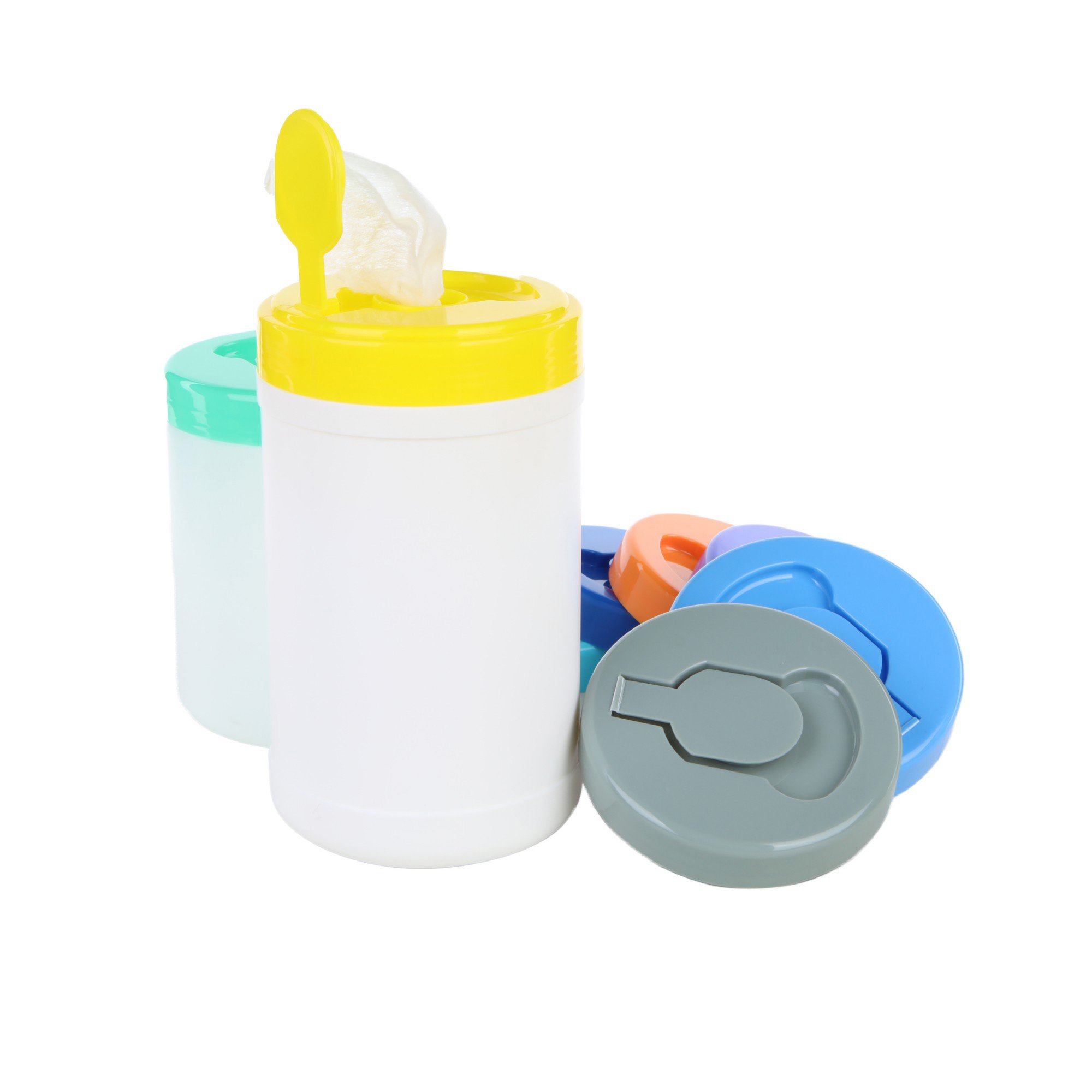 Wet Tissue Barrels Plastic Bucket Plastic Canister Wet Wipe Bottle with Lids