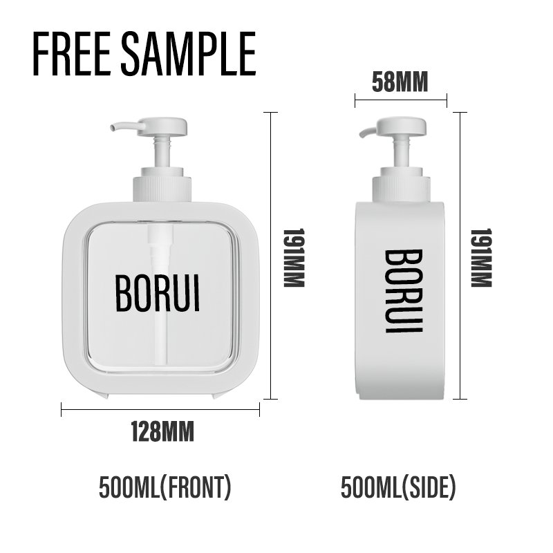 OEM Customized Color PET Plastic Square Liquid Packaging Bag with Pump Bottle for Cosmetic Shampoo and Shower Gel for Lotions