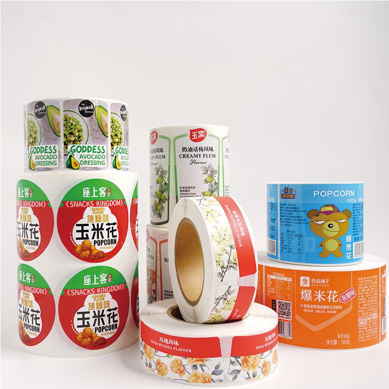 custom Waterproof vinyl shampoo bottle Adhesive labels on roll Product packaging label sticker