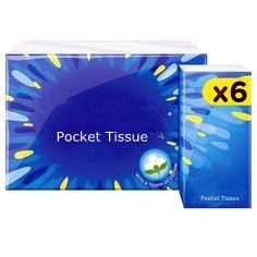 Foldable customized layers sizes Pure Color Wood Pulp Disposable Handkerchief Paper Pocket Tissue