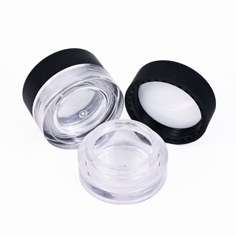 6g customized logo printed eye cream jar and eye cream plastic jar with lid Travel sample