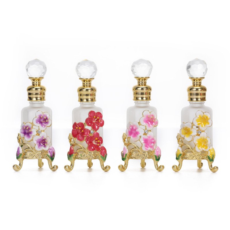12ml perfume bottle manufacturer directly supplies orchid retro Middle East Dubai perfume essential oil repackaged empty bottle