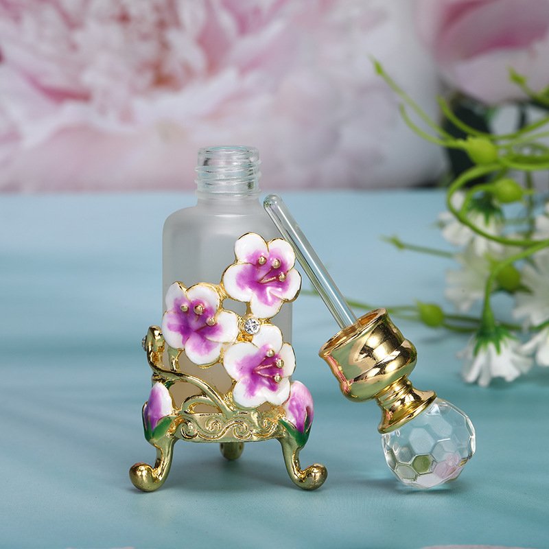 12ml perfume bottle manufacturer directly supplies orchid retro Middle East Dubai perfume essential oil repackaged empty bottle