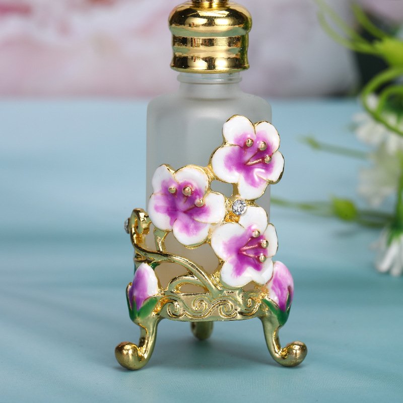 12ml perfume bottle manufacturer directly supplies orchid retro Middle East Dubai perfume essential oil repackaged empty bottle