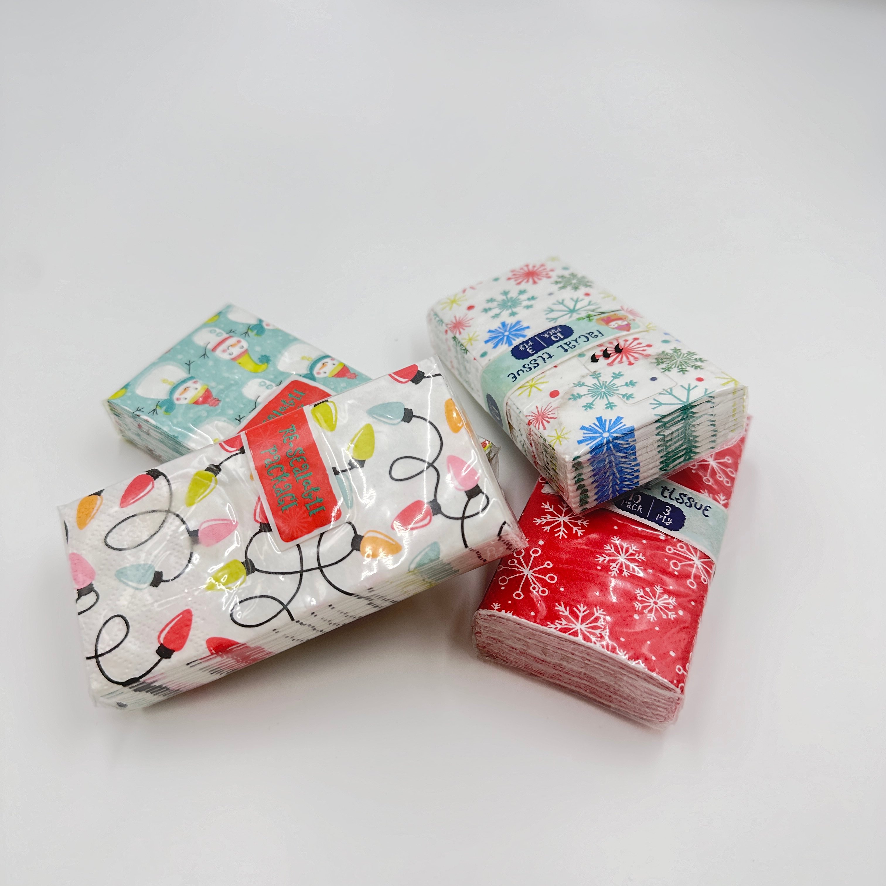 3-ply Disposable Paper portable tissue paper travel tissues handkerchief pocket tissues
