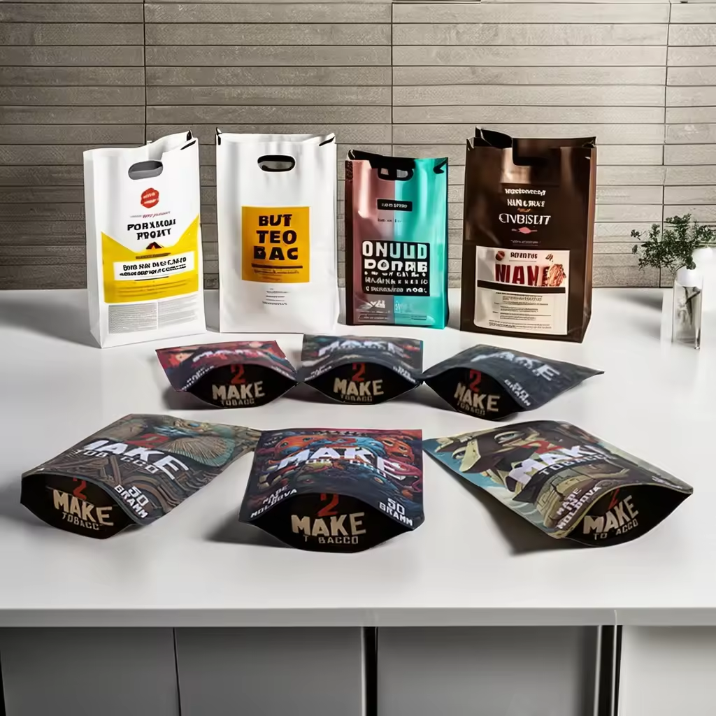 Customized Black Sealable Bags for Food Packaging Standing Pouch Retail Packaging Solution