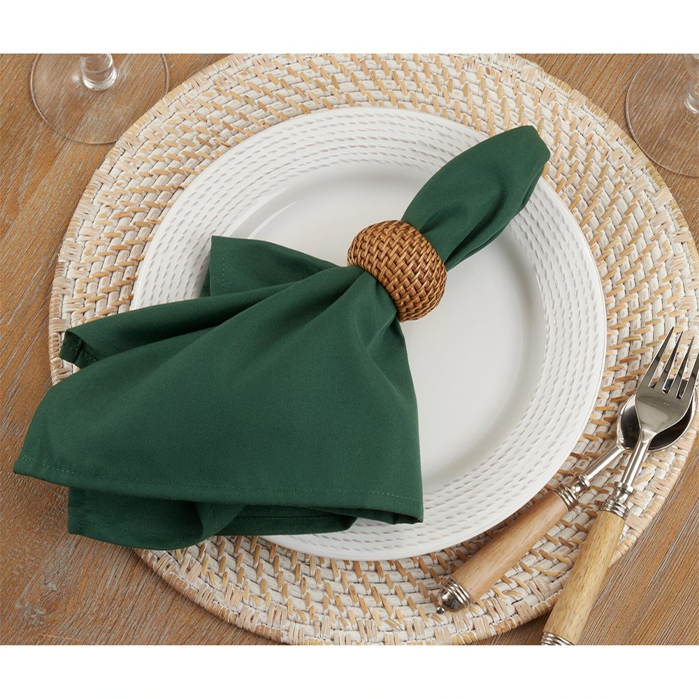 Wholesale High Quality 100% Cotton and Poly Cotton Modern Table Napkins with Edge Binding Customizable Party and Home