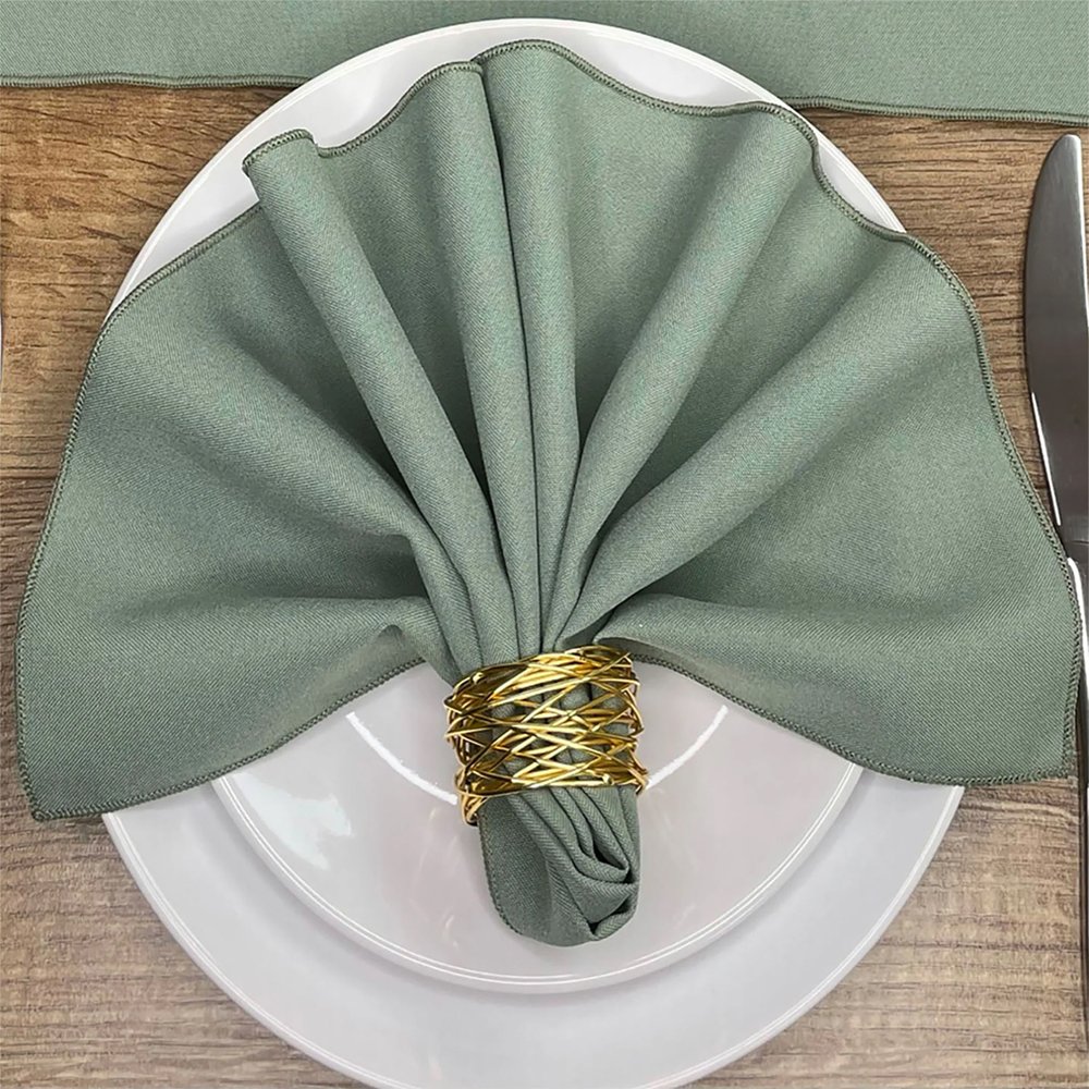 Wholesale High Quality 100% Cotton and Poly Cotton Modern Table Napkins with Edge Binding Customizable Party and Home
