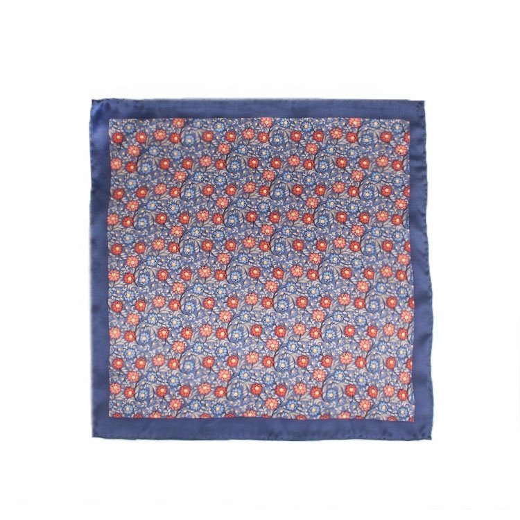 Colorful Print Paisley Floral Dot 33cm Polyester Handkerchief Scarf Men Wedding Party Suit Tie Pocket Square Gift Accessory