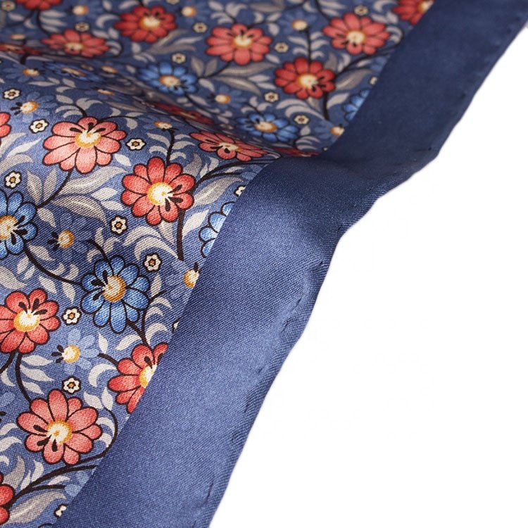Colorful Print Paisley Floral Dot 33cm Polyester Handkerchief Scarf Men Wedding Party Suit Tie Pocket Square Gift Accessory