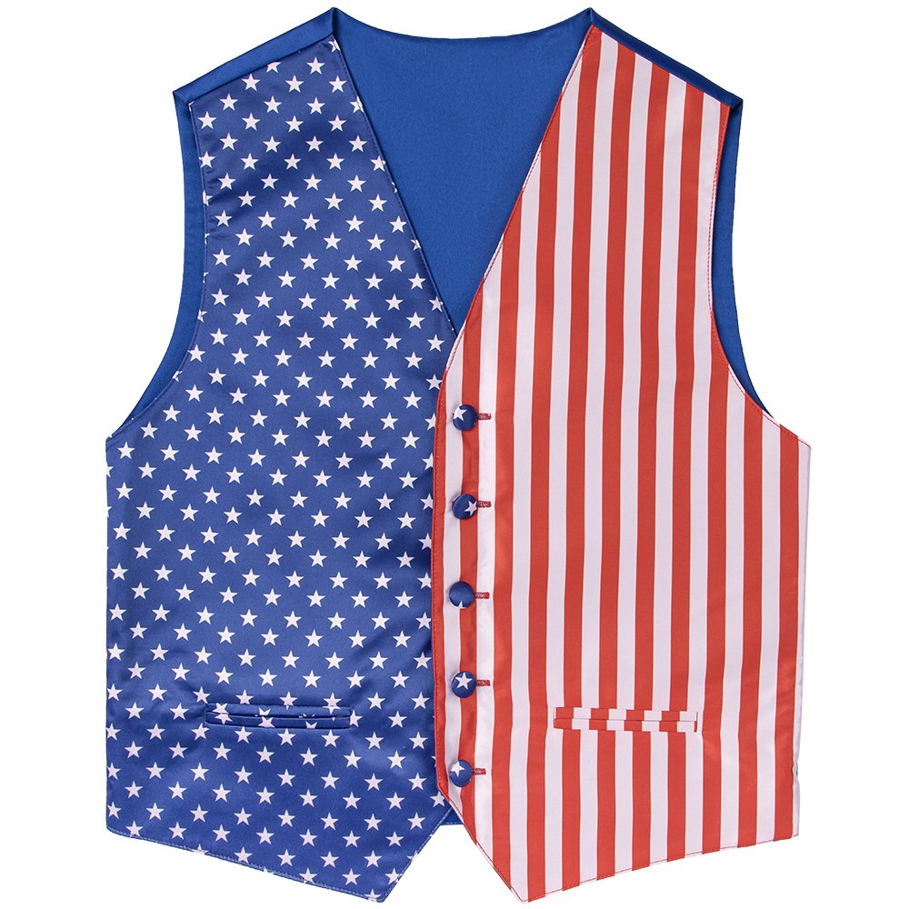 Stars and Stripes American Flag Pocket Square Handkerchiefs satin Kerchief Machine Elegant Finishing Pocket Square For Men