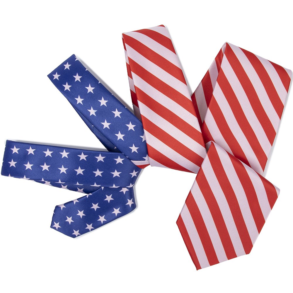 Stars and Stripes American Flag Pocket Square Handkerchiefs satin Kerchief Machine Elegant Finishing Pocket Square For Men
