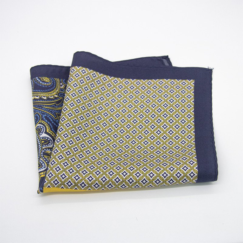 High quality wholesale Men's silk square scarf wedding business suit pocket scarf shirt handkerchief present