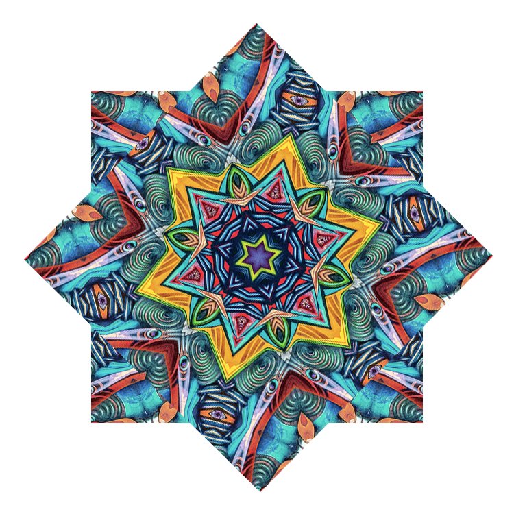 Original Design Dapo Star LED Double-side Print Spin Flowstar Lycra 18-26" Handkerchief Flyper For Fun
