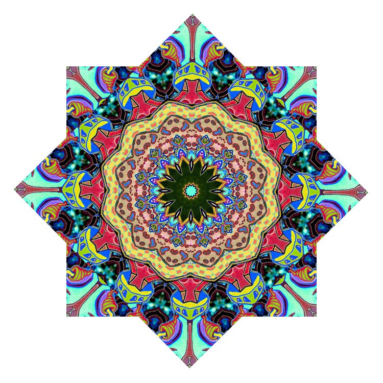 Original Design Dapo Star LED Double-side Print Spin Flowstar Lycra 18-26" Handkerchief Flyper For Fun