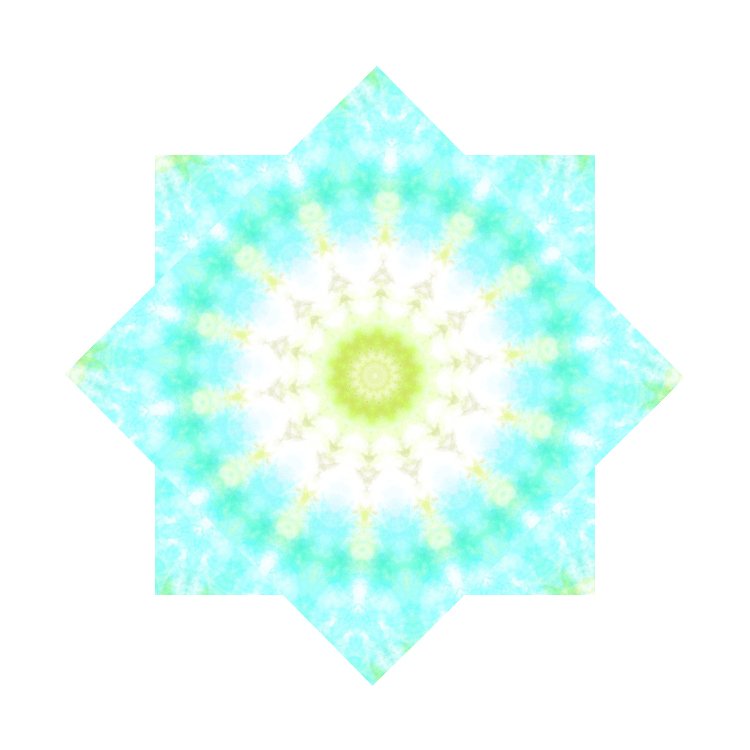 Original Design Dapo Star LED Double-side Print Spin Flowstar Lycra 18-26" Handkerchief Flyper For Fun