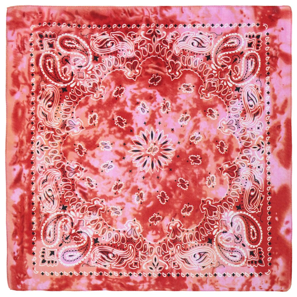 Zandy OEM cotton solid pure color paisley custom hip hop bandana scarf face bandana square scarf handkerchiefs