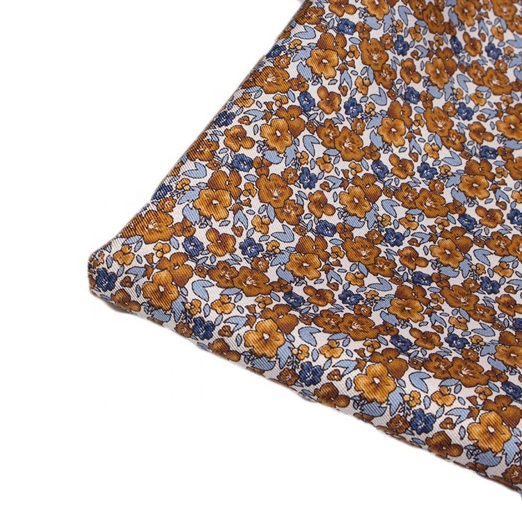 Hot Selling Various Design Handkerchief Polyester Jacquard Hand Rolled Pocket Squares for Men