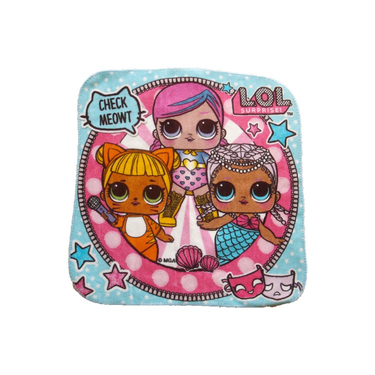 Digital printing cotton handkerchief full color logo design custom printing kids towel Child promotion gift towel