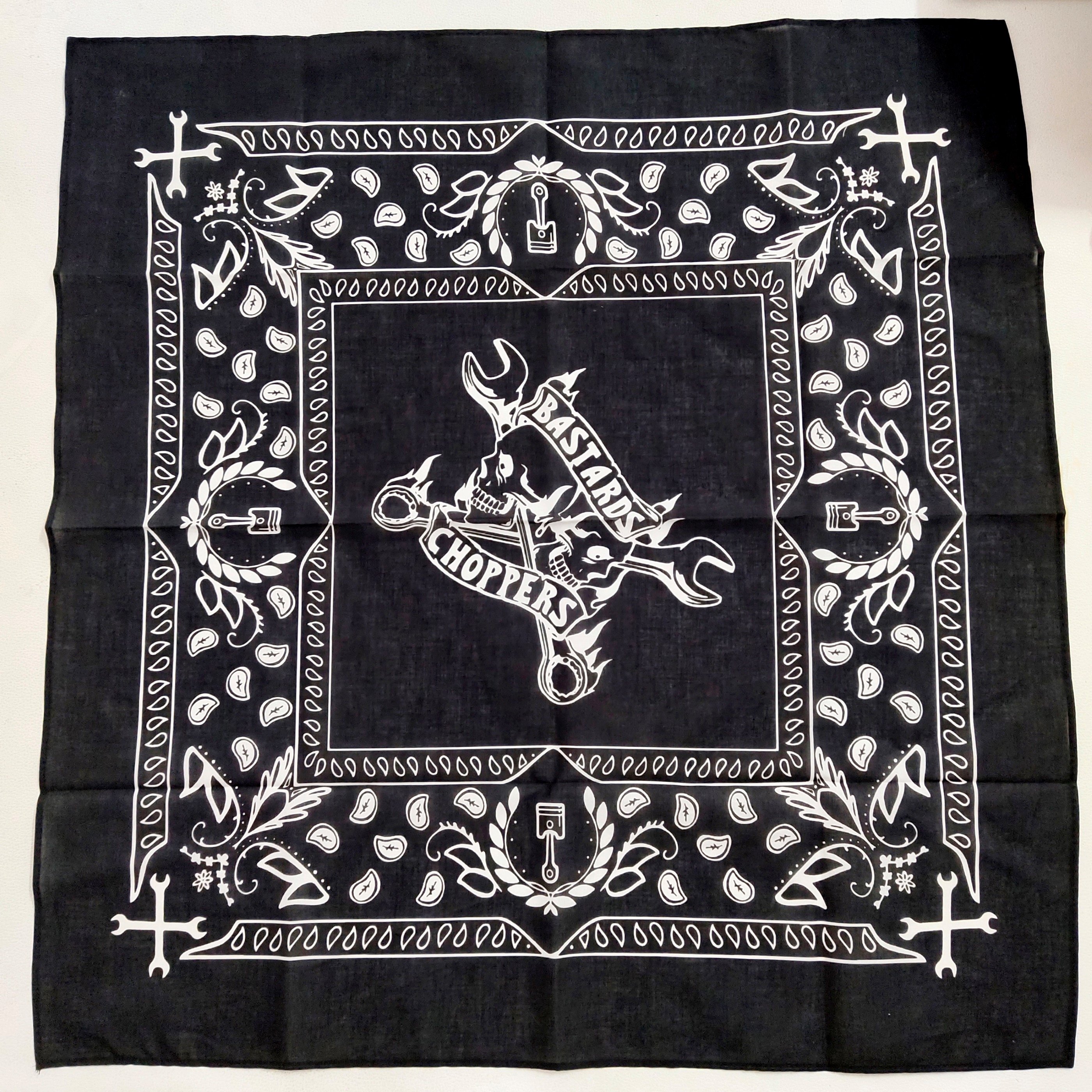 Wholesale Custom Printed Cotton Bandana Scarf Hot Sell Premium Ethnique Handkerchief with Logo Premium Ethnique Bandanas Scarf