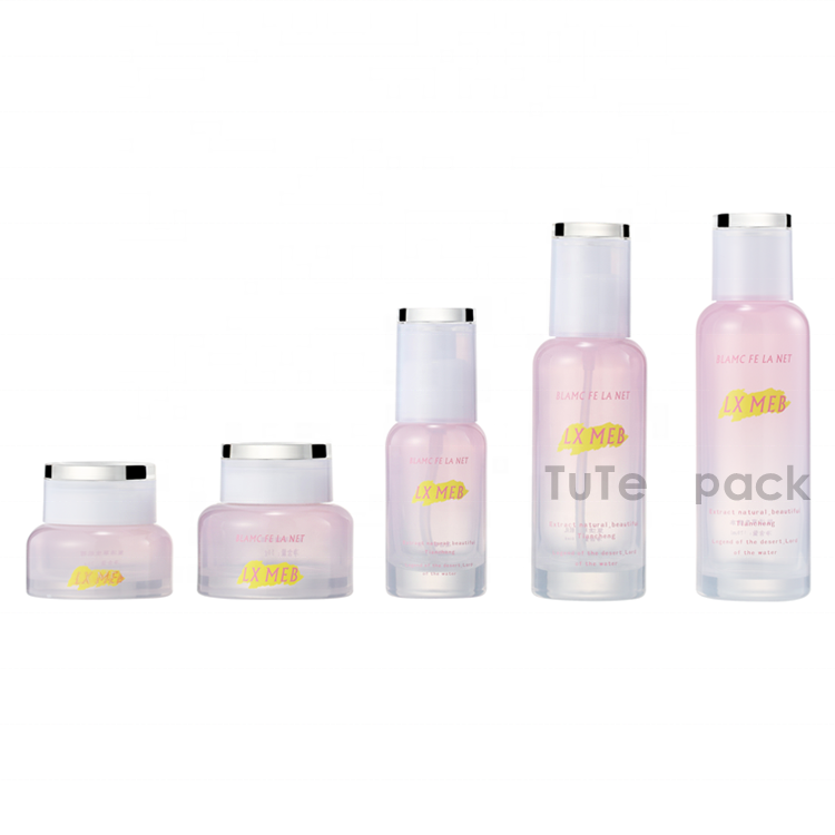 Cylinder 100ml Black Empty Glass Perfume Spray Bottle with frosted cosmetics glass bottles