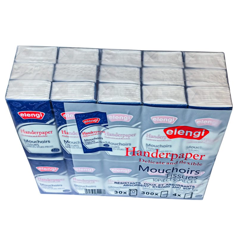 Top Quality 4ply Printing Handkerchief Paper Pocket Ultra Soft Facial Tissues Disposable Tissue Wholesalers