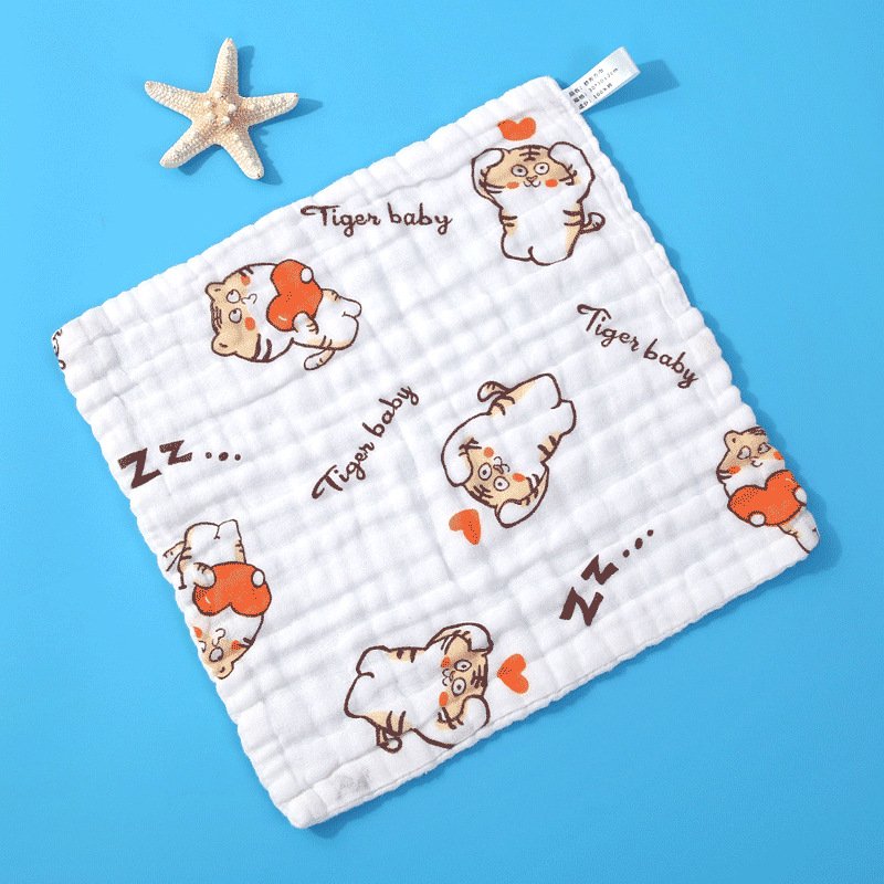 Muslin 6 layers Cotton Soft Baby Towels Handkerchief Bathing Feeding Baby Face Towel Washcloth Face Wipe burp cloths