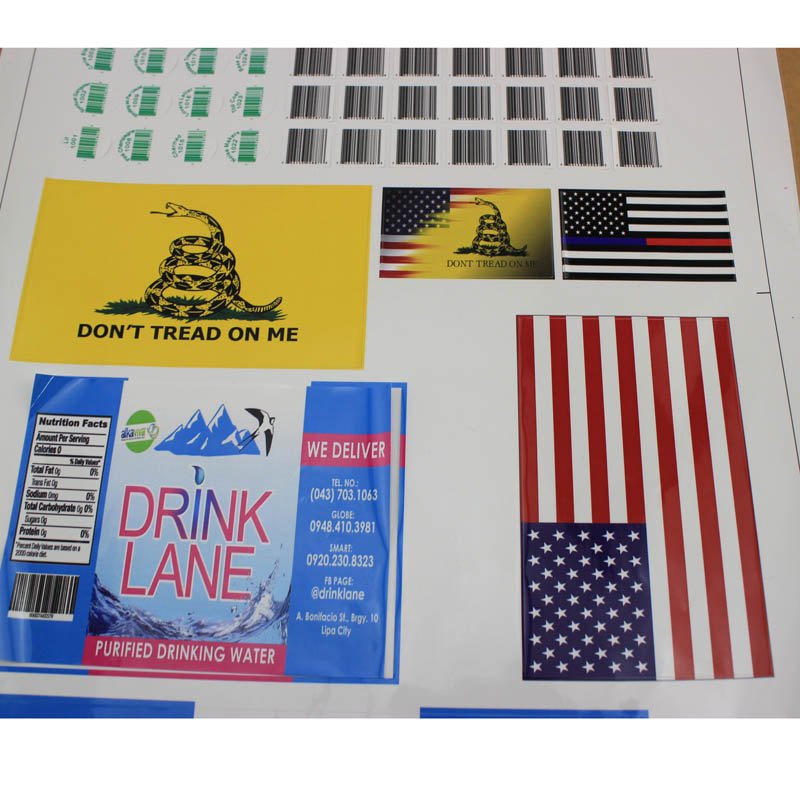 Promotional Die Cut Vinyl Stickers with Custom Header Packaging Cardboard Sticker Packs