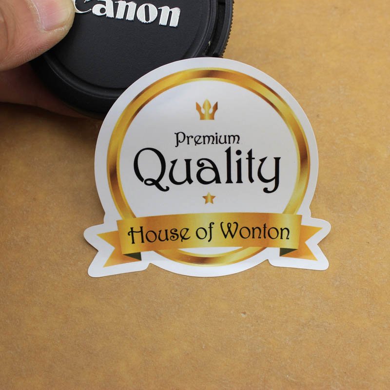 Promotional Die Cut Vinyl Stickers with Custom Header Packaging Cardboard Sticker Packs