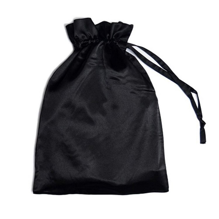 Luxury Custom Logo Jewelry Underwear Satin Pouch Hair Extension Packaging Satin Bags Drawstring Satin Bags Packaging