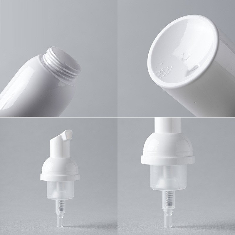 100ml 120ml 180ml white transparent empty lash plastic facial foam cleansing hand soap pump bottle